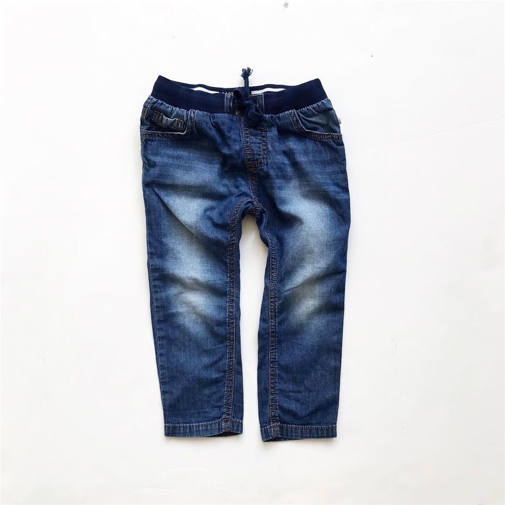 Mayoral soft denim pull up jeans EUC 24 months